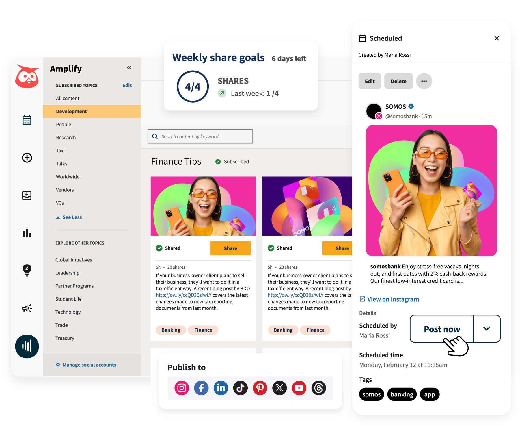 Man looking at phone giving thumbs up with Amplify dashboard